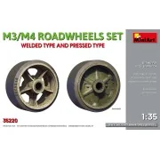 M3/M4 Roadwheels Set Welded Ttype And Pressed Type, 1/35 - MiniArt ... M3/M4 Roadwheels Set Welded Ttype And Pressed Type, 1/35 - MiniArt ...