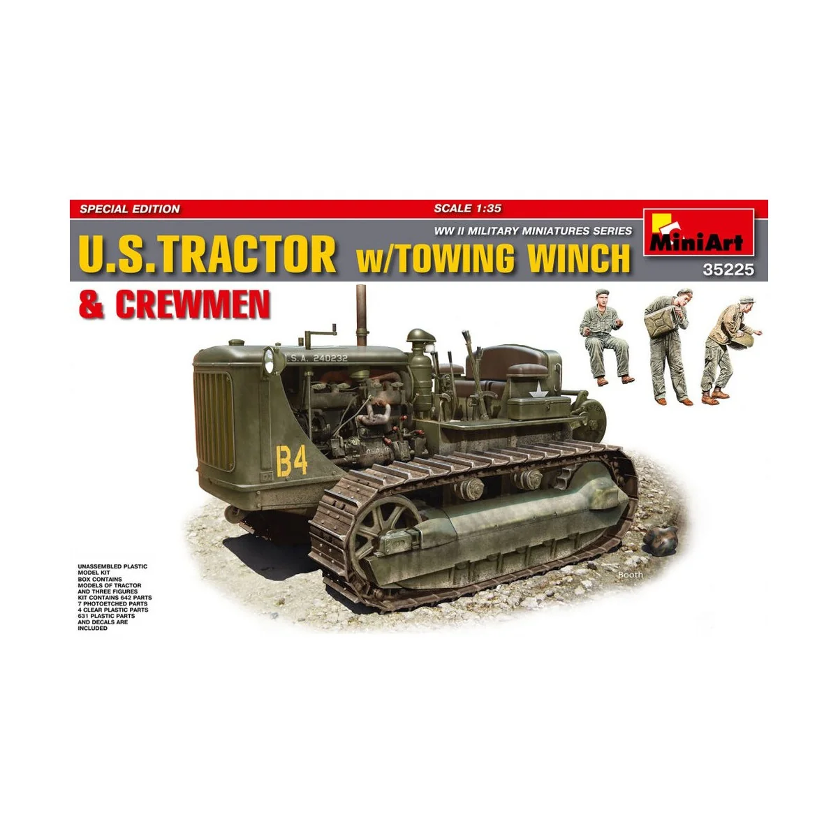 U.S.Tractor w/Towing Winch & Crewmen.Special Ed, 1/35 - MiniArt 35225 U.S.Tractor w/Towing Winch & Crewmen.Special Ed, 1/35 - MiniArt 35225