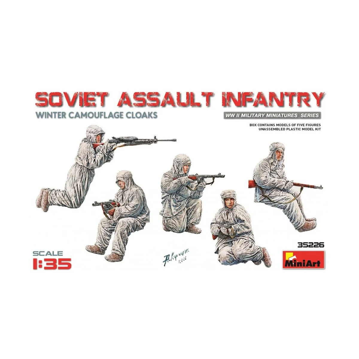 Soviet Assault Infantry (Win.Camouflage Cloaks), 1/35 - MiniArt 35226