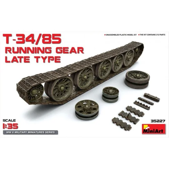 T-34/85 Running Gear. Late Type, 1/35 - MiniArt 35227 T-34/85 Running Gear. Late Type, 1/35 - MiniArt 35227