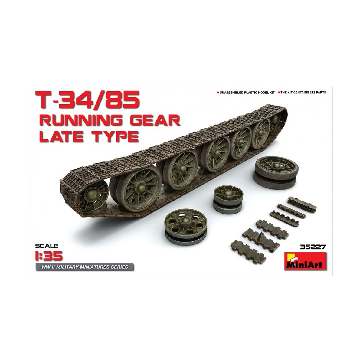T-34/85 Running Gear. Late Type, 1/35 - MiniArt 35227 T-34/85 Running Gear. Late Type, 1/35 - MiniArt 35227