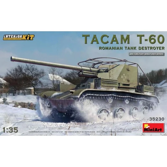 Tacam T-60 Romanian Tank Destroyer. Interior Kit, 1/35 - MiniArt 35230 Tacam T-60 Romanian Tank Destroyer. Interior Kit, 1/35 - MiniArt 35230