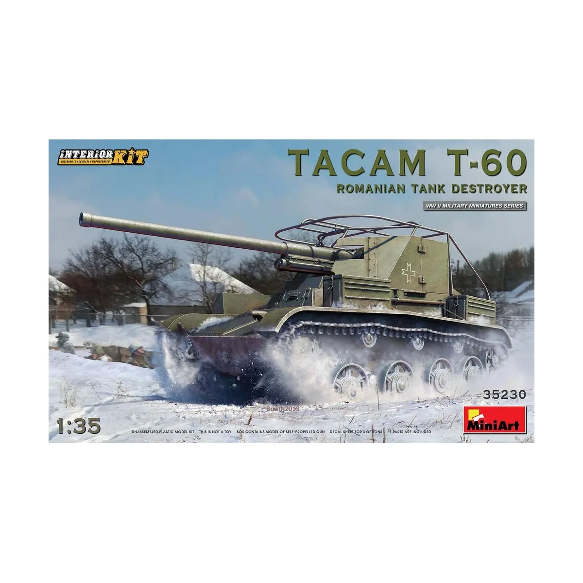 Tacam T-60 Romanian Tank Destroyer. Interior Kit, 1/35 - MiniArt 35230 Tacam T-60 Romanian Tank Destroyer. Interior Kit, 1/35 - MiniArt 35230