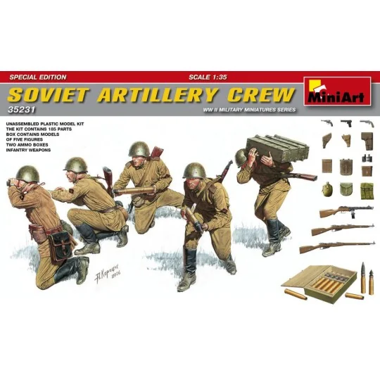 Soviet Artillery Crew.Special Edition, 1/35 - MiniArt 35231 Soviet Artillery Crew.Special Edition, 1/35 - MiniArt 35231