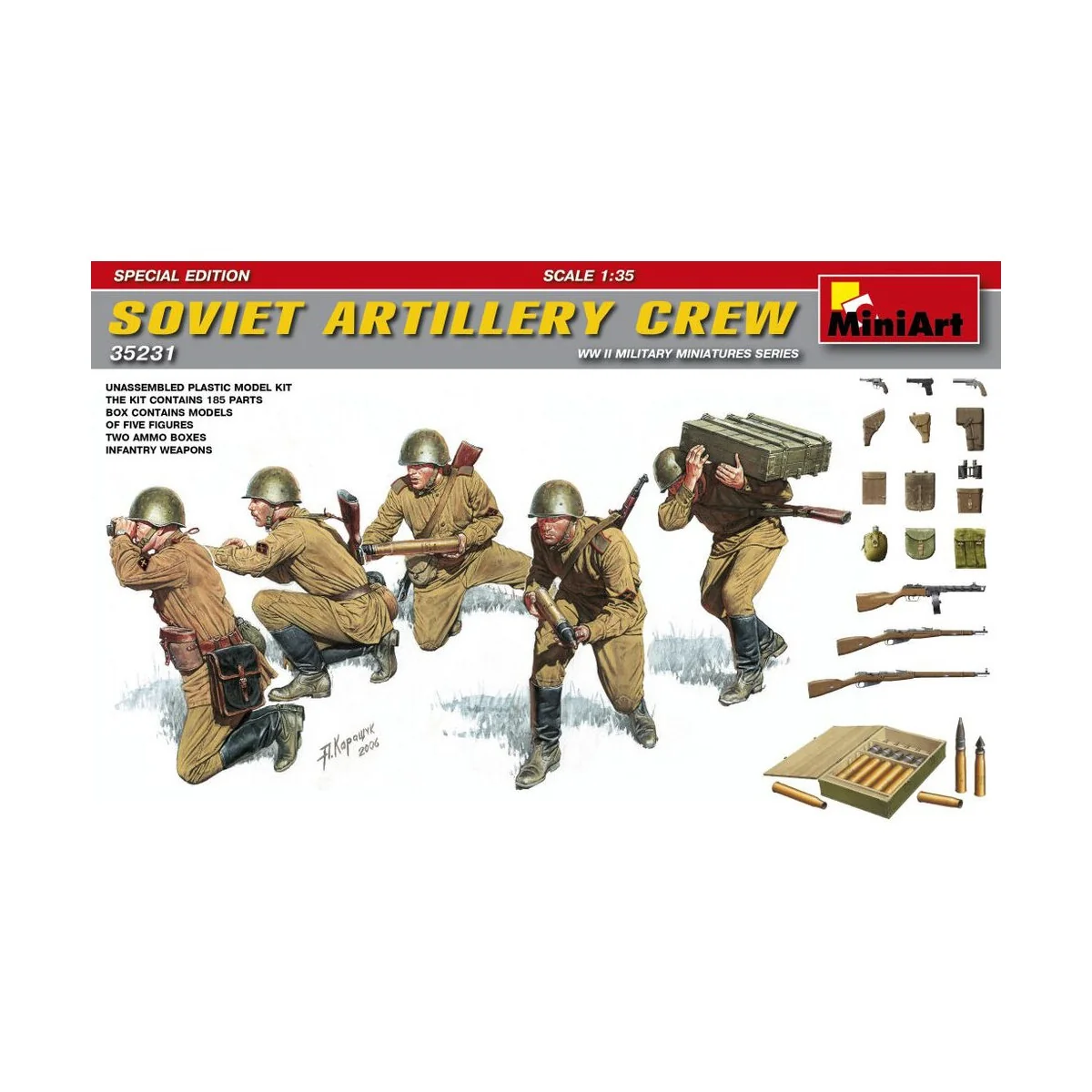 Soviet Artillery Crew.Special Edition, 1/35 - MiniArt 35231 Soviet Artillery Crew.Special Edition, 1/35 - MiniArt 35231