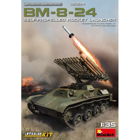 BM-8-24 Self-Propelled Rocket Launcher. Int. Kit, 1/35 - MiniArt 35234