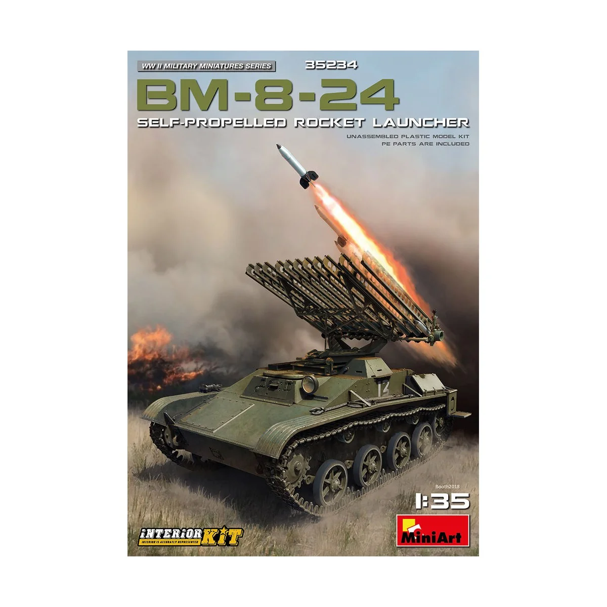 BM-8-24 Self-Propelled Rocket Launcher. Int. Kit, 1/35 - MiniArt 35234