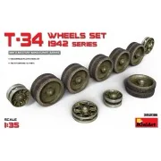 T-34 Wheels Set. 1942 Series, 1/35 - MiniArt 35236 T-34 Wheels Set. 1942 Series, 1/35 - MiniArt 35236