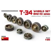 T-34 Wheels Set. 1942-43 Series, 1/35 - MiniArt 35239 T-34 Wheels Set. 1942-43 Series, 1/35 - MiniArt 35239