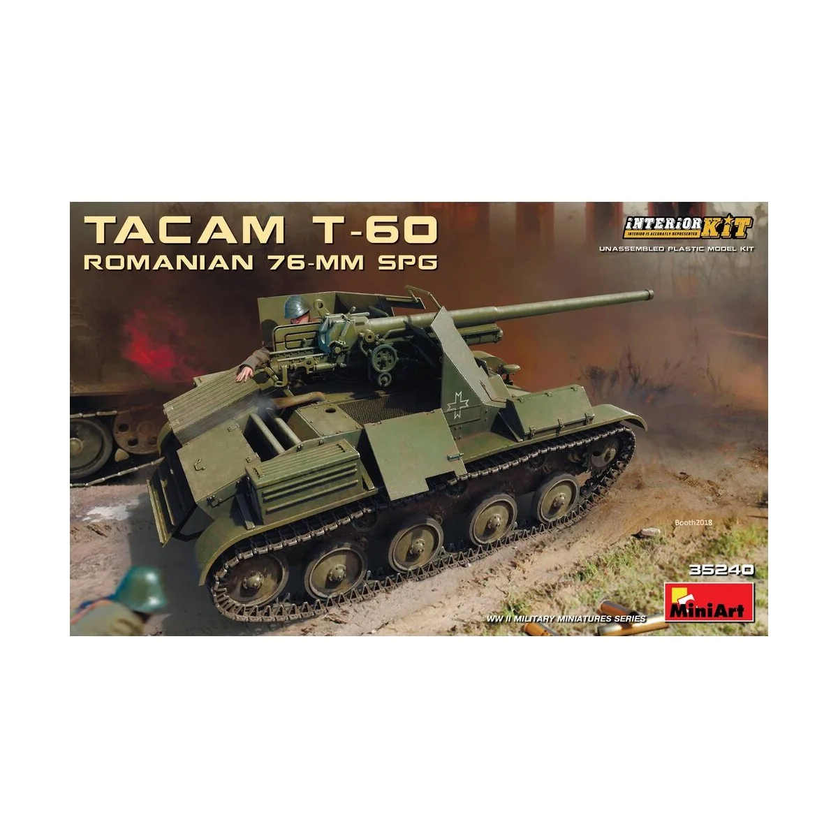 Romanian 76-mm SPG Tacam T-60 Interior Kit, 1/35 - MiniArt 35240 Romanian 76-mm SPG Tacam T-60 Interior Kit, 1/35 - MiniArt 35240