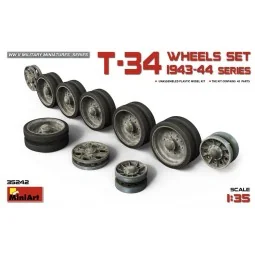 T-34 Wheels Set. 1943-44 Series, 1/35 - MiniArt 35242