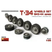 T-34 Wheels Set. 1943-44 Series, 1/35 - MiniArt 35242