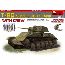 T-80 Soviet Light Tank w/Crew.Special Edition, 1/35 - MiniArt 35243
