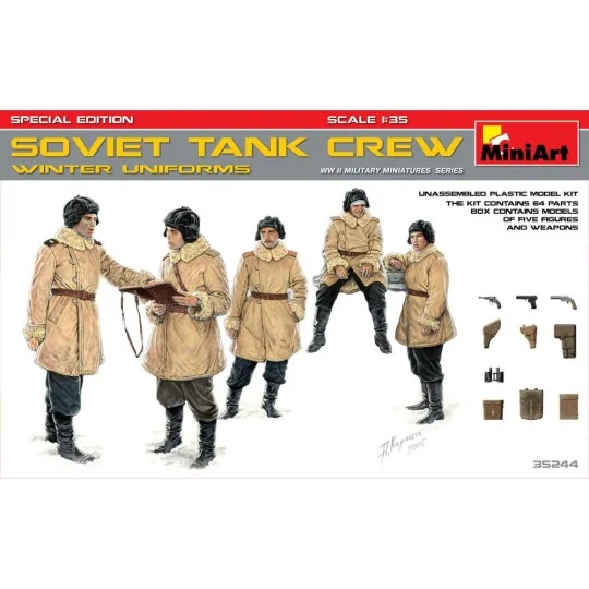 Soviet Tank Crew(Winter Uniforms)Special Edition, 1/35 - MiniArt 35244