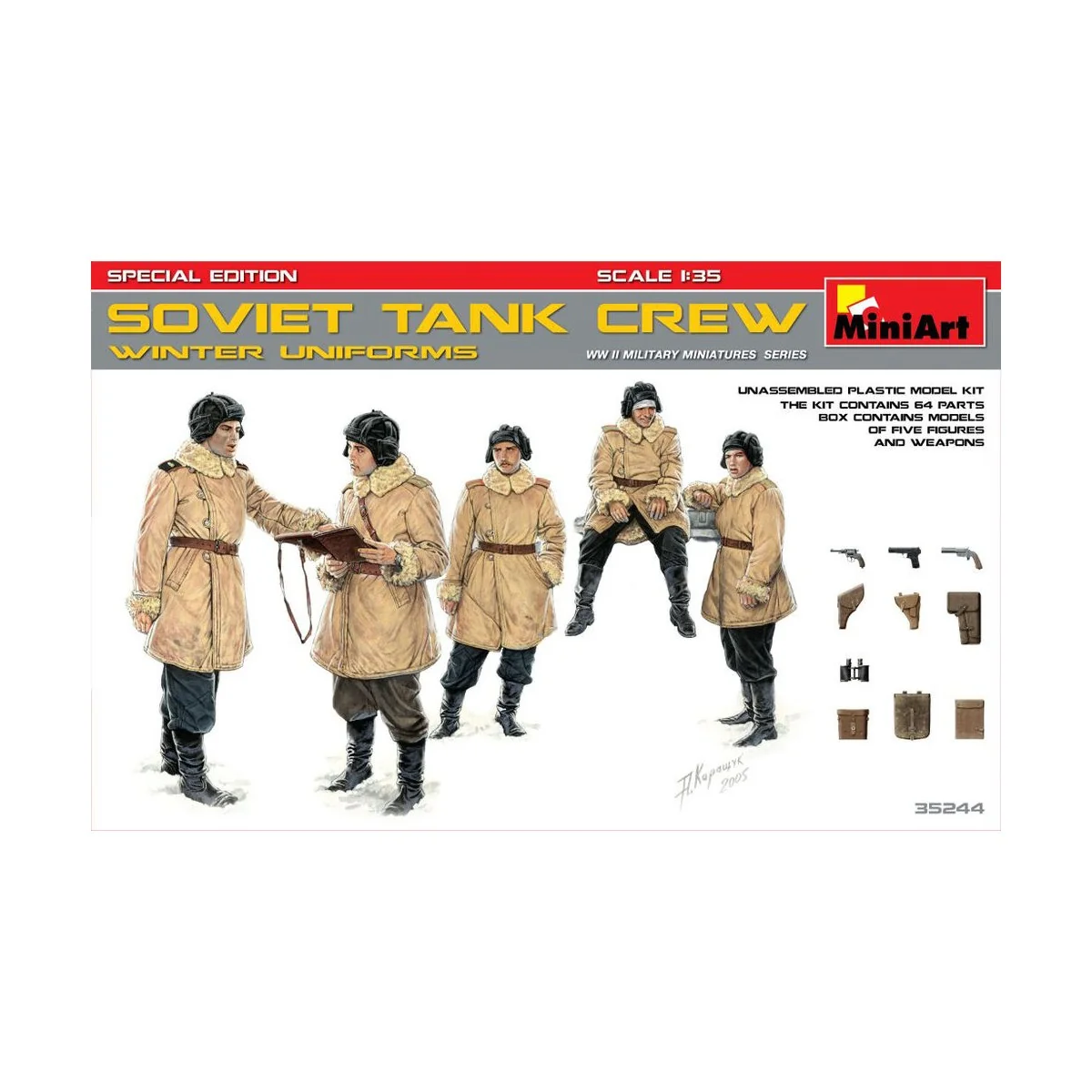Soviet Tank Crew(Winter Uniforms)Special Edition, 1/35 - MiniArt 35244