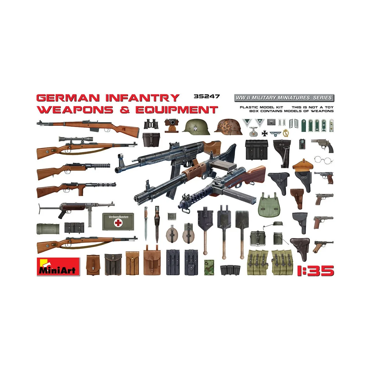 German Infantry Weapons & Equipment, 1/35 - MiniArt 35247