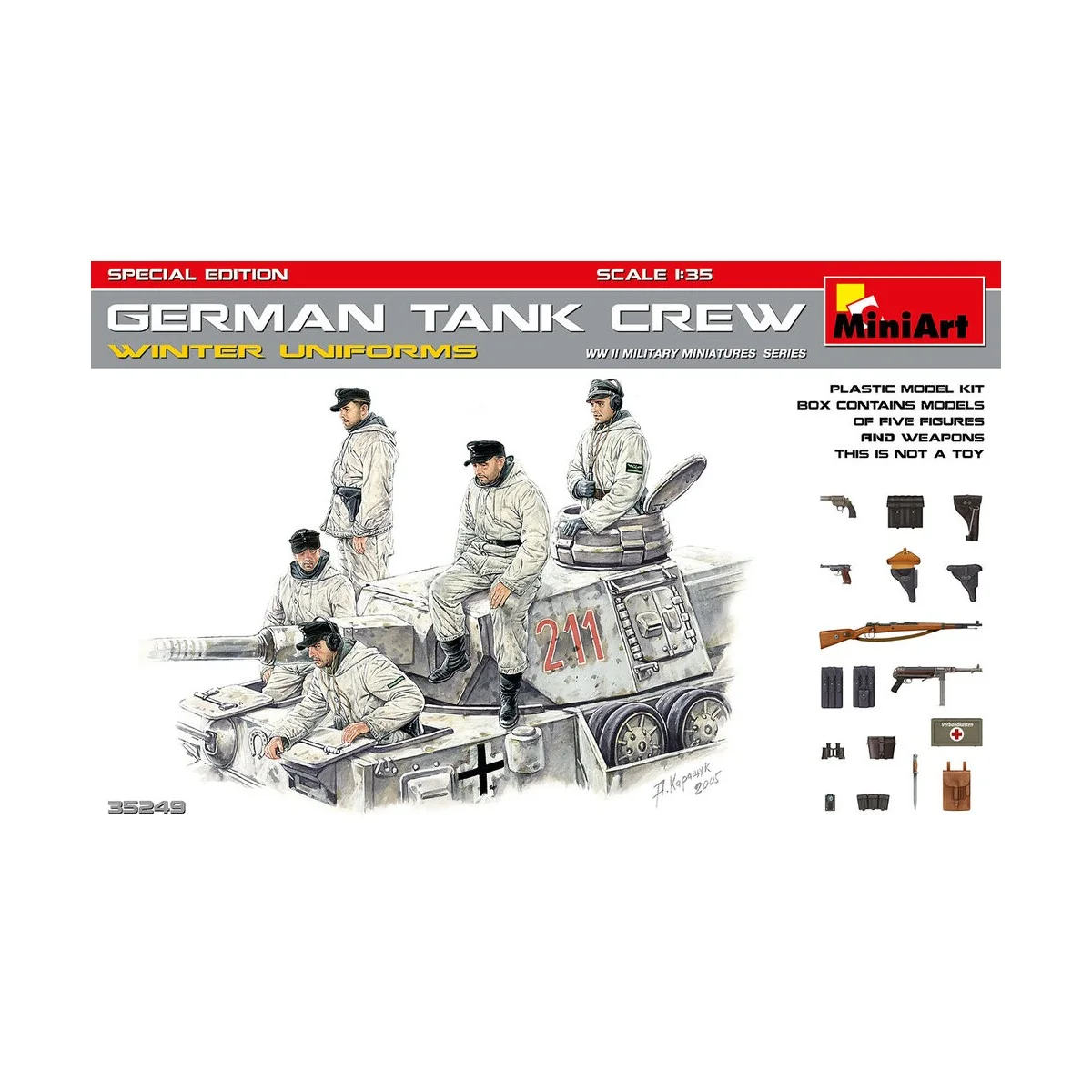 German Tank Crew(Winter Uniforms).SpecialEdition, 1/35 - MiniArt 35249