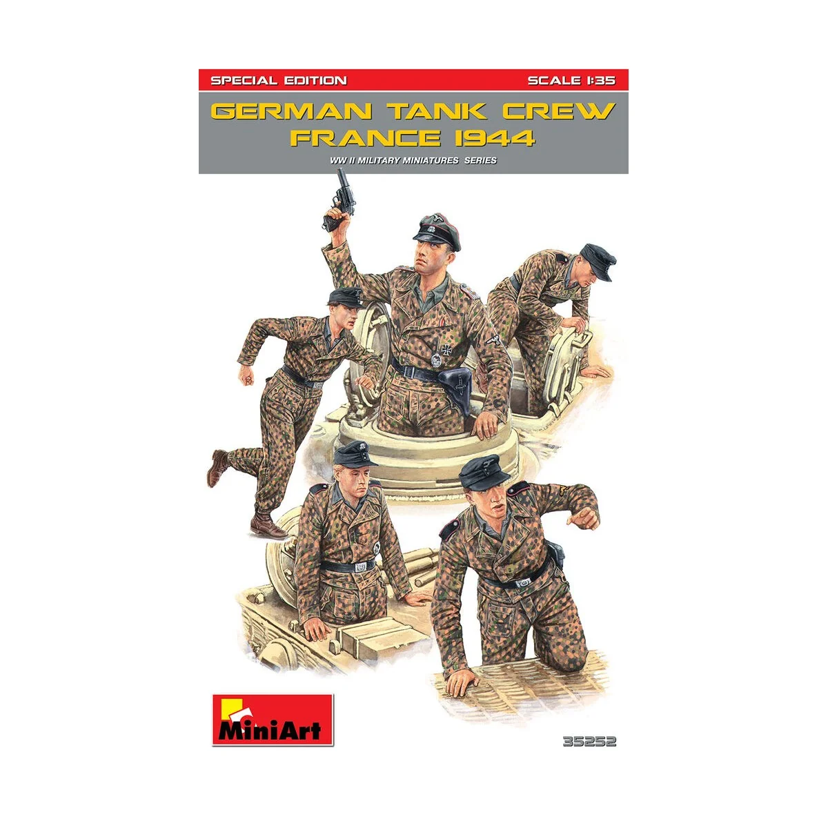 German Tank Crew (France 1944). Special Edition, 1/35 - MiniArt 35252 German Tank Crew (France 1944). Special Edition, 1/35 - MiniArt 35252