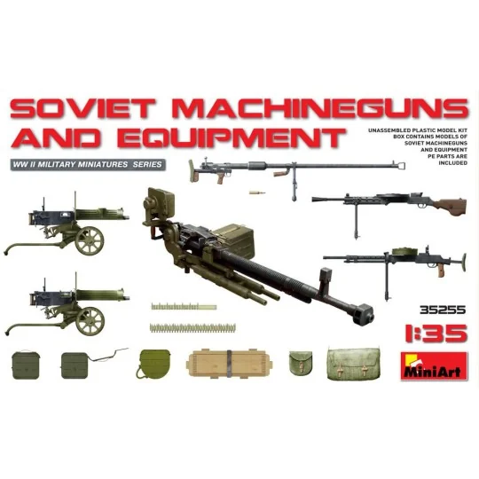 Soviet Machineguns & Equipment, 1/35 - MiniArt 35255 Soviet Machineguns & Equipment, 1/35 - MiniArt 35255