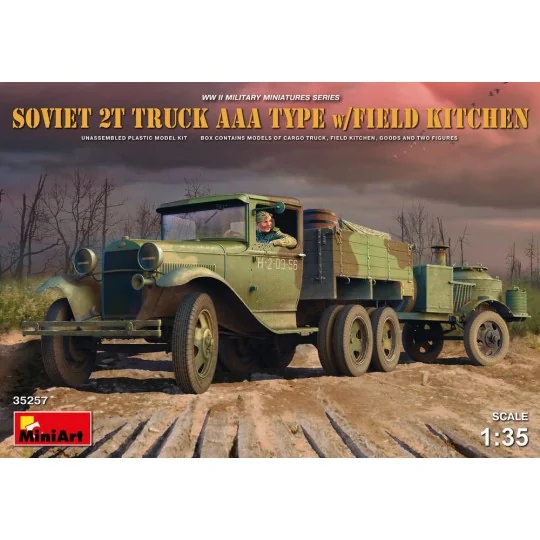 Soviet 2 t Truck AAA Type w/Field Kitchen, 1/35 - MiniArt 35257