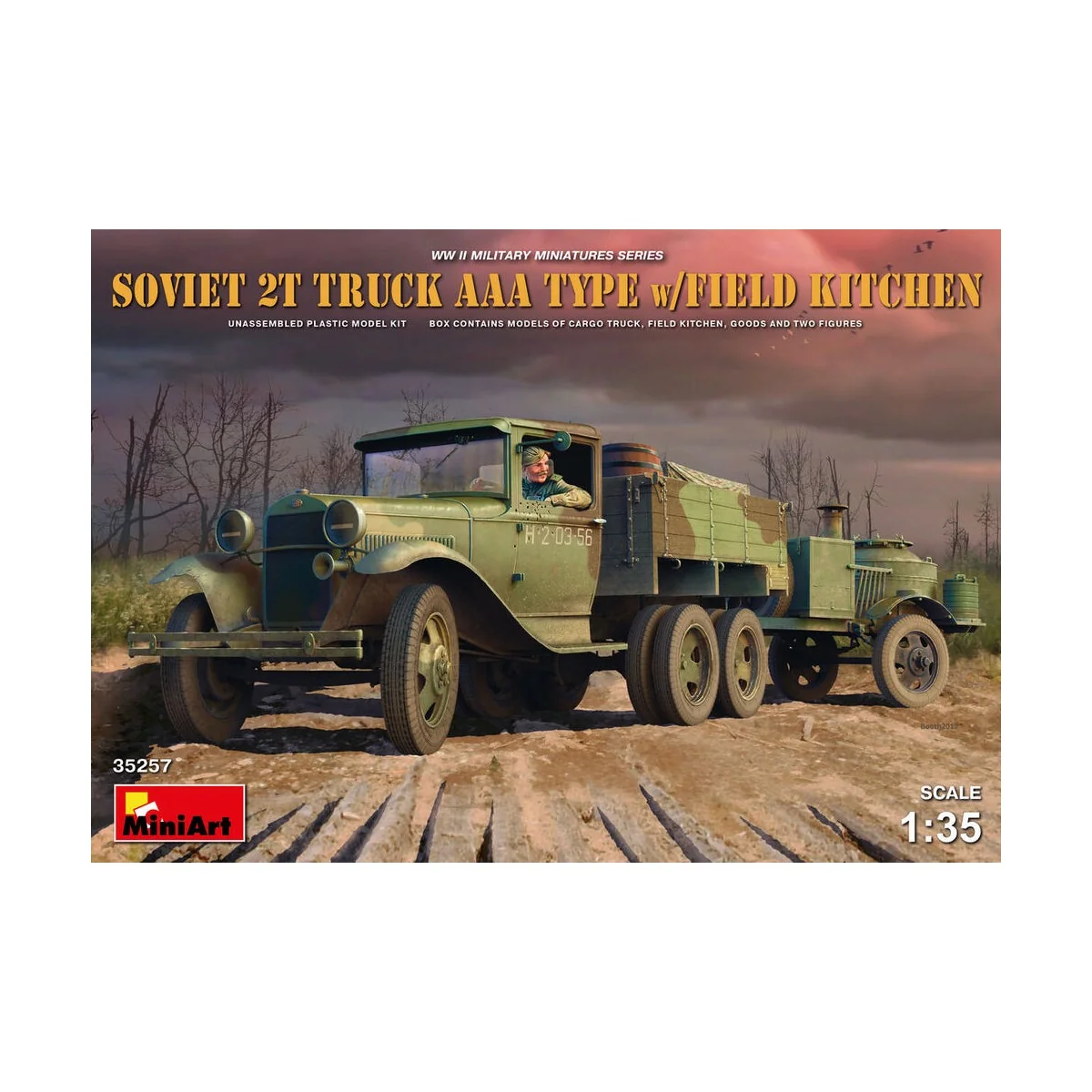 Soviet 2 t Truck AAA Type w/Field Kitchen, 1/35 - MiniArt 35257