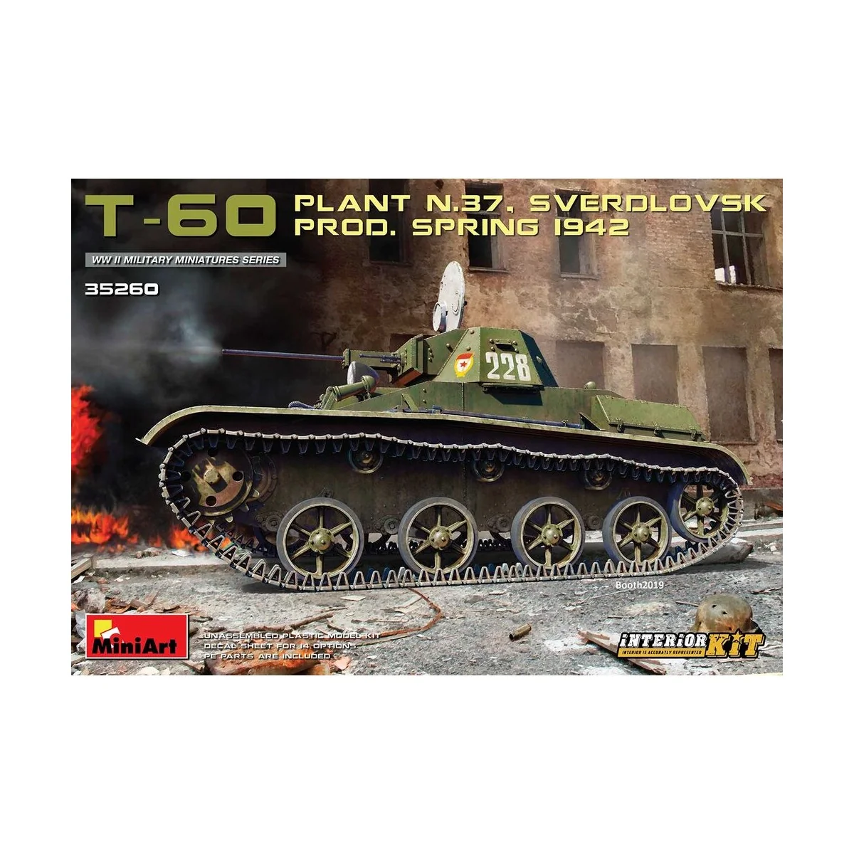 T-60 (Plant ?.37) Prod.Spring 1942. Interior Kit, 1/35 - MiniArt 35260