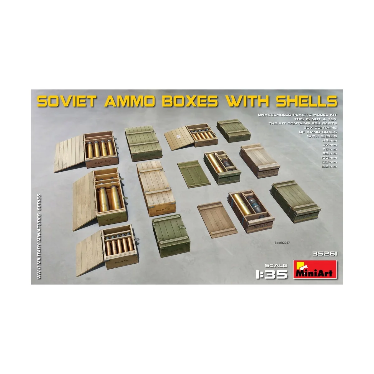 Soviet Ammo Boxes w/Shells, 1/35 - MiniArt 35261