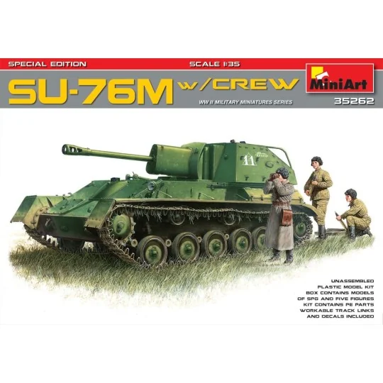 SU-76M w/Crew Special Edition, 1/35 - MiniArt 35262 SU-76M w/Crew Special Edition, 1/35 - MiniArt 35262