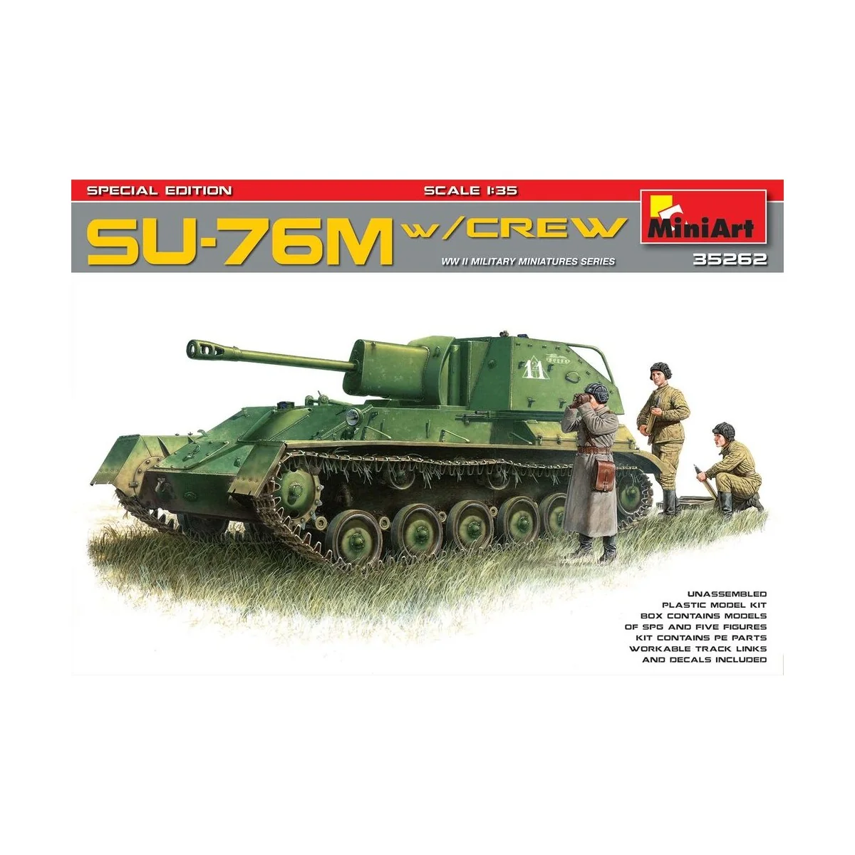 SU-76M w/Crew Special Edition, 1/35 - MiniArt 35262 SU-76M w/Crew Special Edition, 1/35 - MiniArt 35262