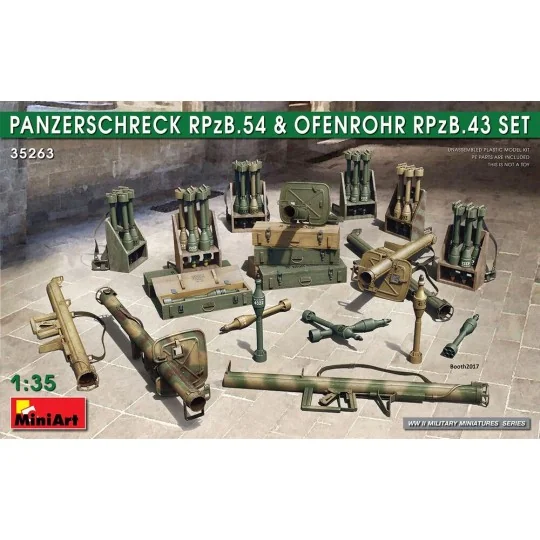 Panzerschreck RPzB.54 & Ofenrohr RPzB.43 Set, 1/35 - MiniArt 35263 Panzerschreck RPzB.54 & Ofenrohr RPzB.43 Set, 1/35 - MiniArt 35263