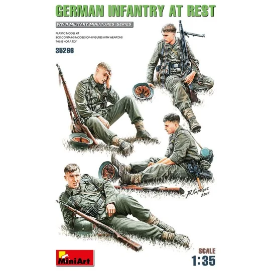 German Infantry at Rest, 1/35 - MiniArt 35266 German Infantry at Rest, 1/35 - MiniArt 35266