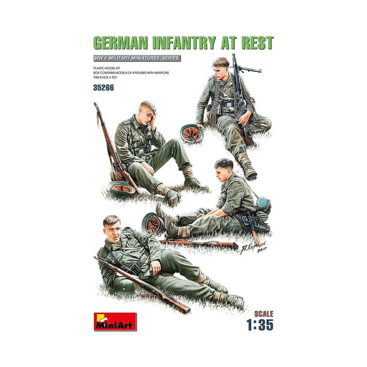 German Infantry at Rest, 1/35 - MiniArt 35266 German Infantry at Rest, 1/35 - MiniArt 35266
