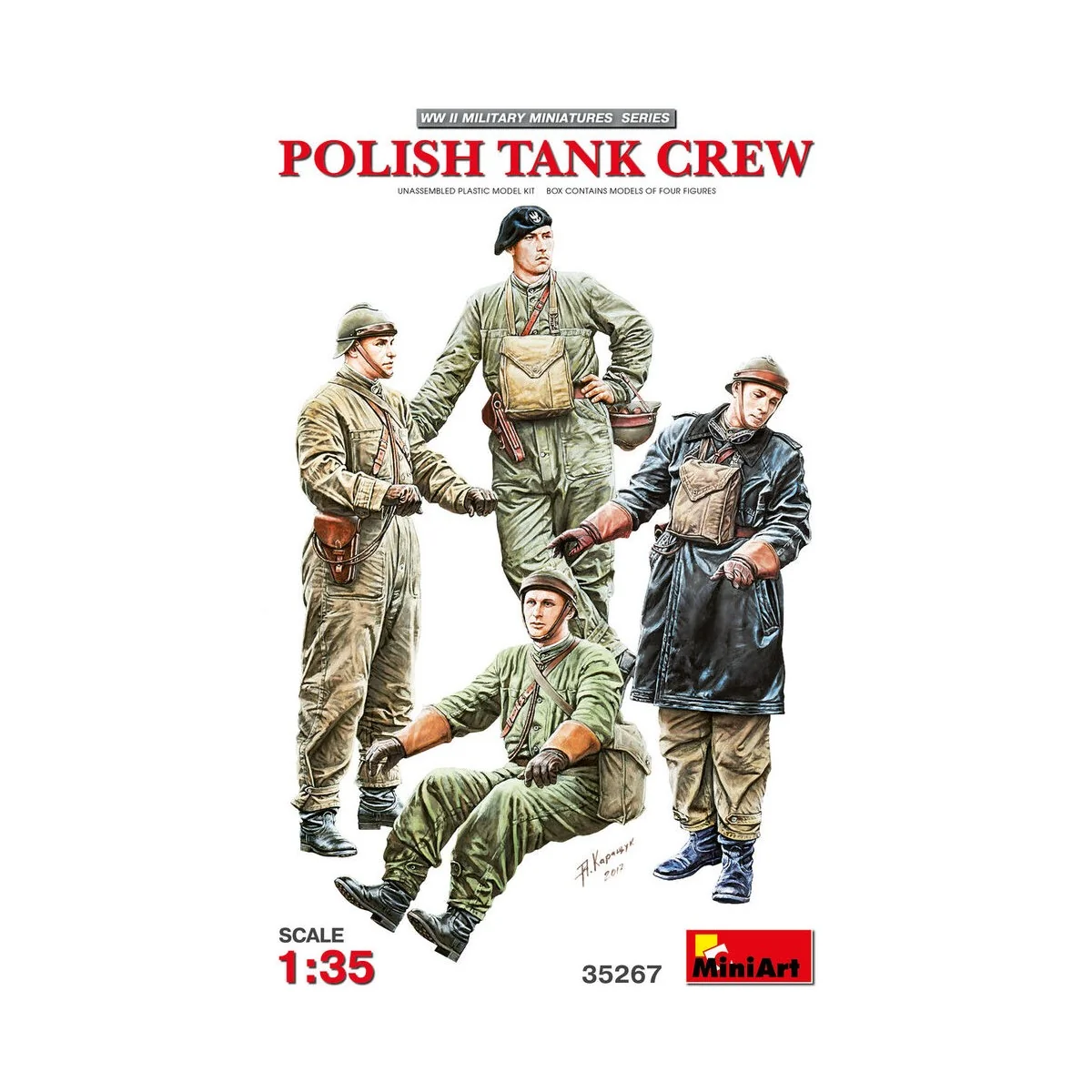 Polish Tank Crew, 1/35 - MiniArt 35267 Polish Tank Crew, 1/35 - MiniArt 35267