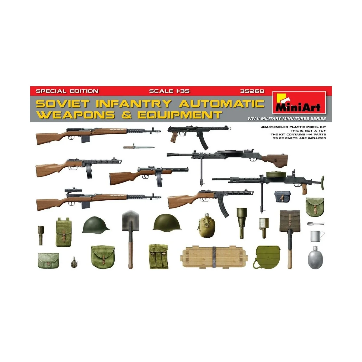 Sov.Inf.Automatic Weapons&Equipment.Sp.Ed., 1/35 - MiniArt 35268