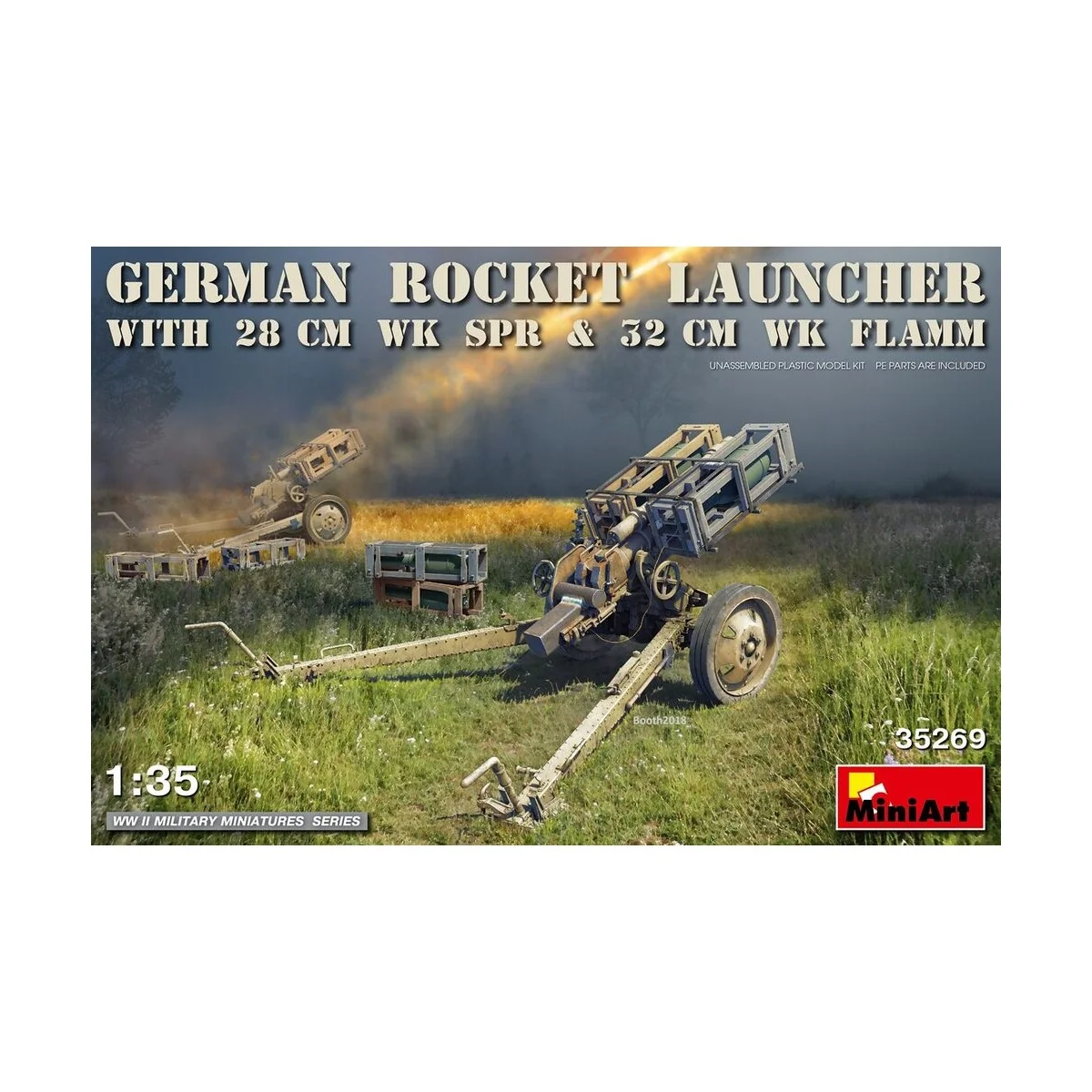 German Rocket Launcher w/28cmWK Spr&32cmWK Flamm, 1/35 - MiniArt 35269 German Rocket Launcher w/28cmWK Spr&32cmWK Flamm, 1/35 - MiniArt 35269