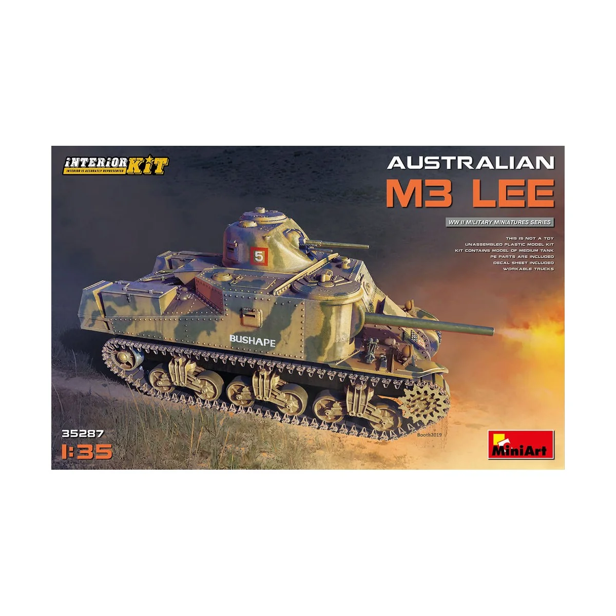 Australian M3 Lee. Interior Kit, 1/35 - MiniArt 35287