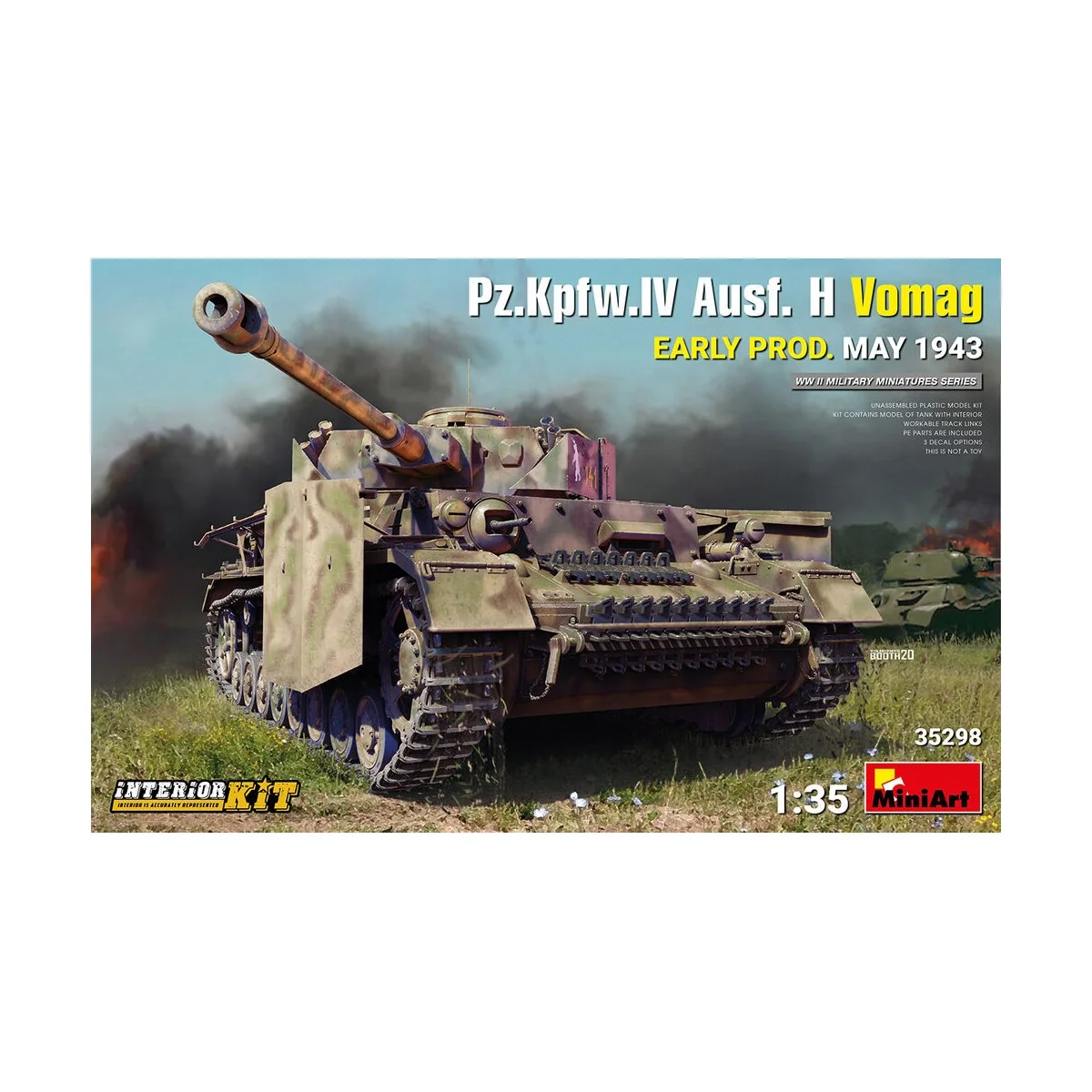 Pz.Kpfw.IV Ausf. H Vomag. Early Prod. (May 1943) Interior Kit, 1/35... Pz.Kpfw.IV Ausf. H Vomag. Early Prod. (May 1943) Interior Kit, 1/35...