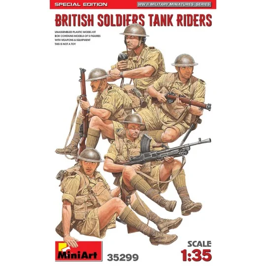 British Soldiers Tank Riders. Special Edition, 1/35 - MiniArt 35299 British Soldiers Tank Riders. Special Edition, 1/35 - MiniArt 35299