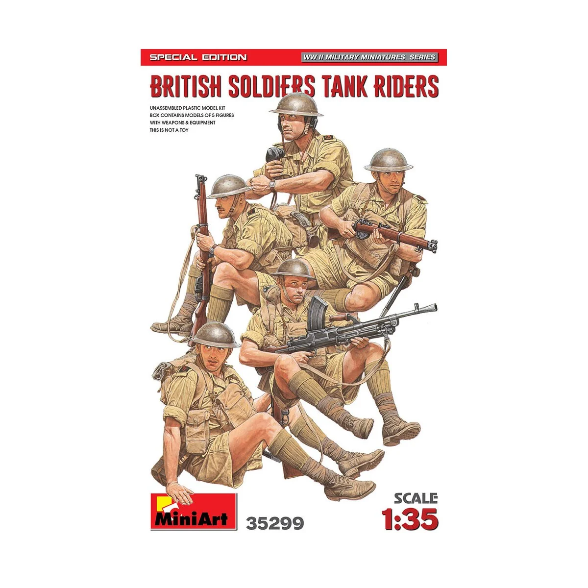 British Soldiers Tank Riders. Special Edition, 1/35 - MiniArt 35299 British Soldiers Tank Riders. Special Edition, 1/35 - MiniArt 35299
