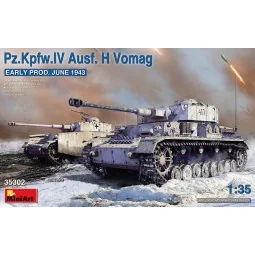 Pz.Kpfw.IV Ausf. H Vomag. Early Prod. (June 1943), 1/35 - MiniArt 3...