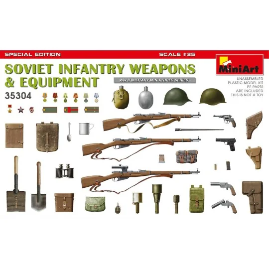 Soviet Infantry Weapons and Equipment. Spec. Ed., 1/35 - MiniArt 35304 Soviet Infantry Weapons and Equipment. Spec. Ed., 1/35 - MiniArt 35304
