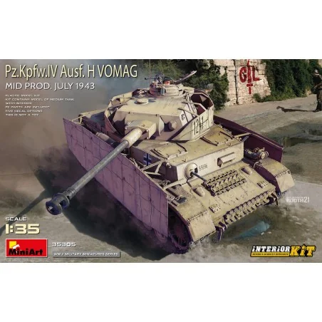 Pz.Kpfw.IV Ausf. H Vomag. Mid Prod. (July 1943) Interior Kit, 1/35 ...