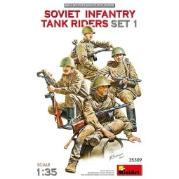 Soviet Infantry Tank Riders Set 1, 1/35 - MiniArt 35309