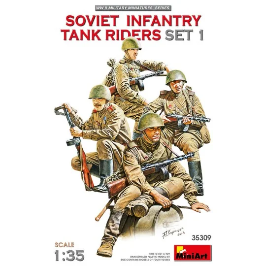 Soviet Infantry Tank Riders Set 1, 1/35 - MiniArt 35309