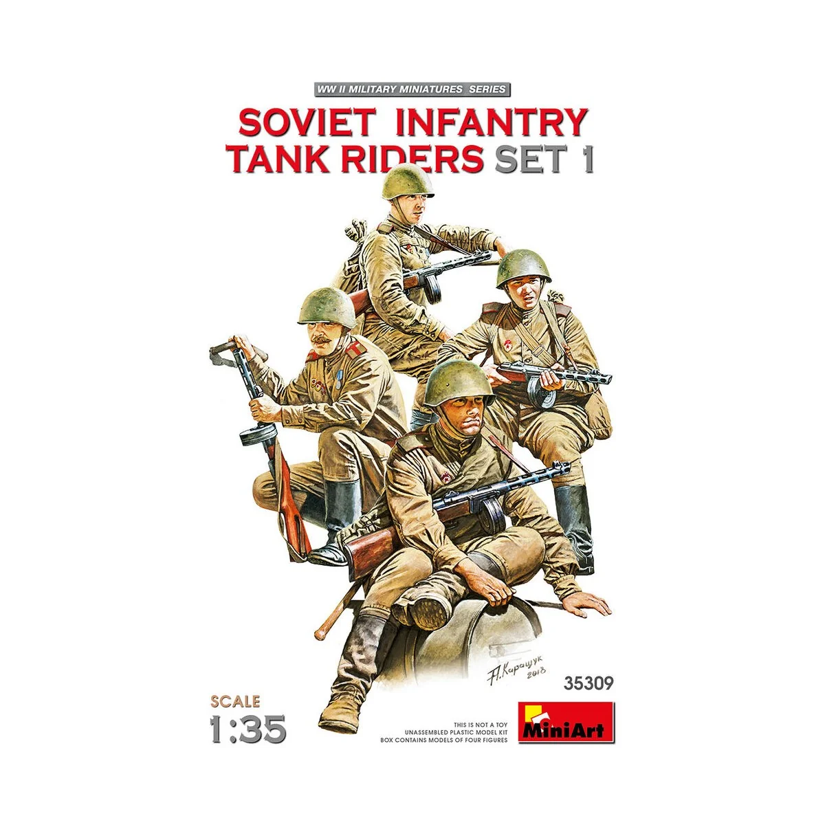 Soviet Infantry Tank Riders Set 1, 1/35 - MiniArt 35309