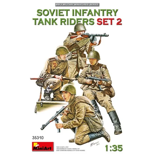 Soviet Infantry Tank Riders Set 2, 1/35 - MiniArt 35310