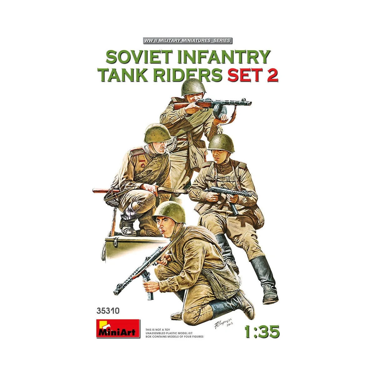 Soviet Infantry Tank Riders Set 2, 1/35 - MiniArt 35310