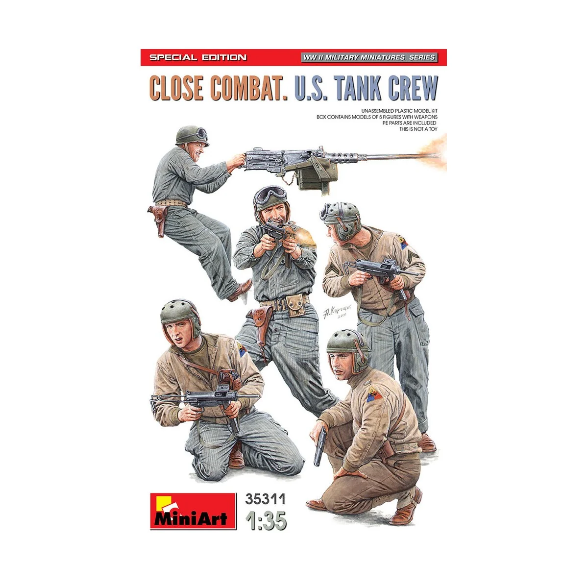 Close Combat. U.S. Tank Crew. Special Edition, 1/35 - MiniArt 35311