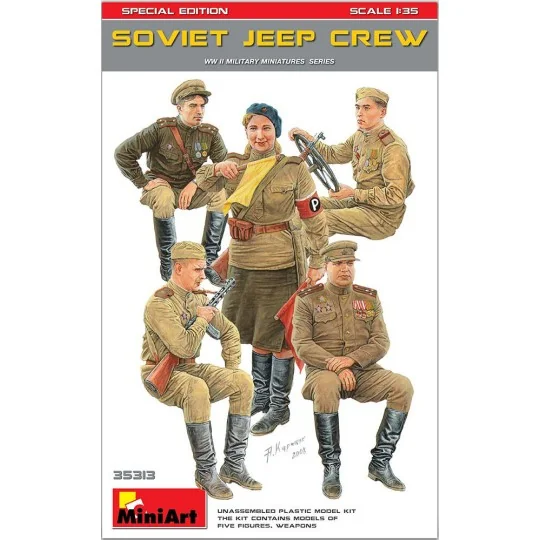Soviet Jeep Crew. Special Edition, 1/35 - MiniArt 35313