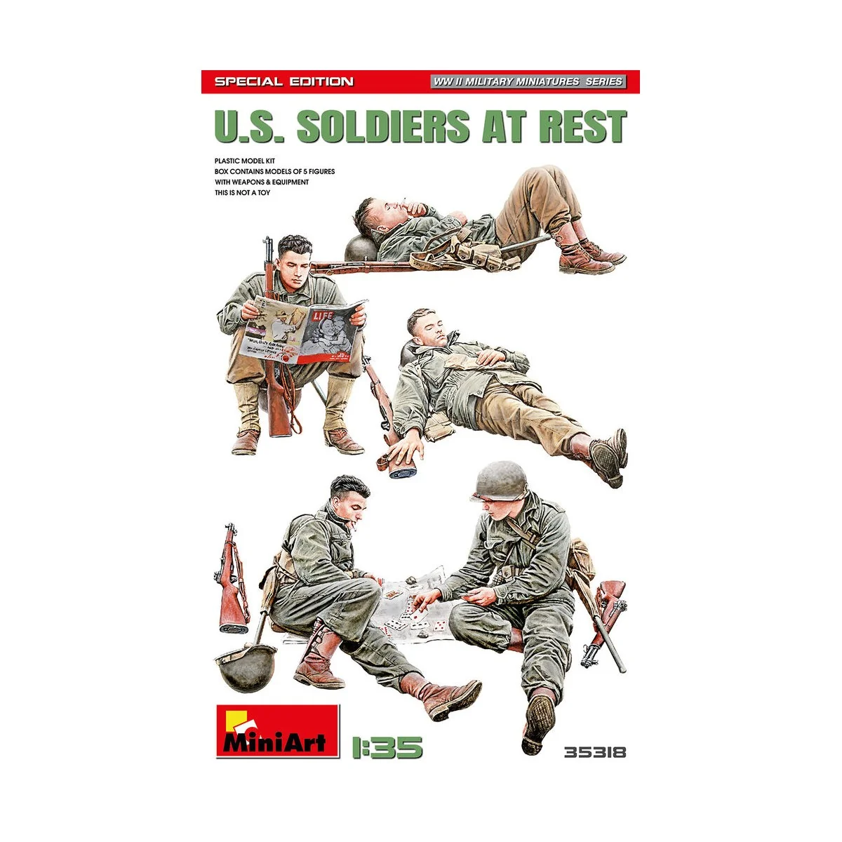 U.S. Soldiers at Rest. Special Edition, 1/35 - MiniArt 35318